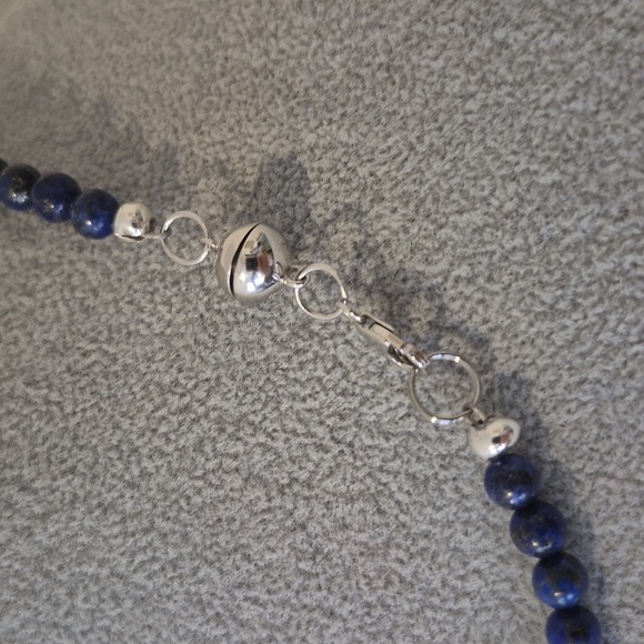 Natural Blue Lapis Choker & Matching Braclet.Certificate Of Authenticity Enclose - Picture 3 of 5